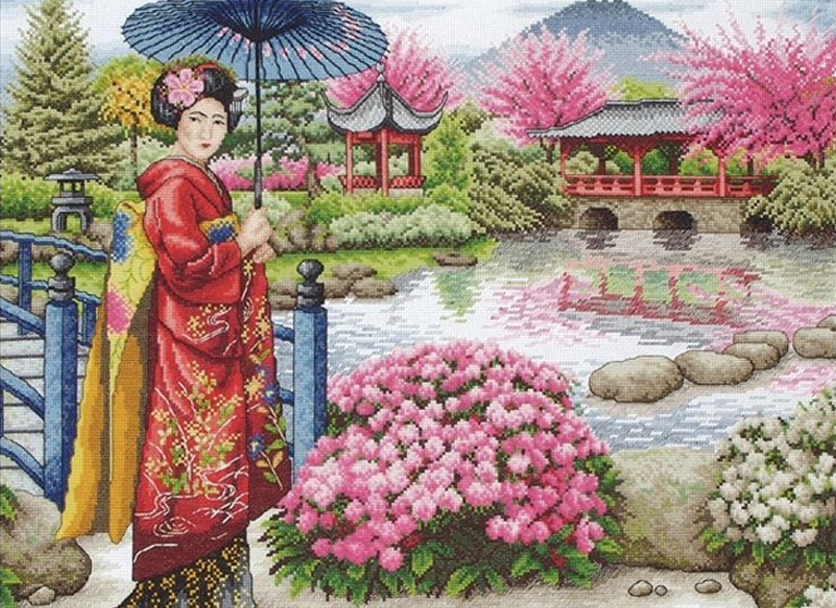 

Набір для вишивання "Японський сад (The Japanese Garden)" Anchor MAIA 01024