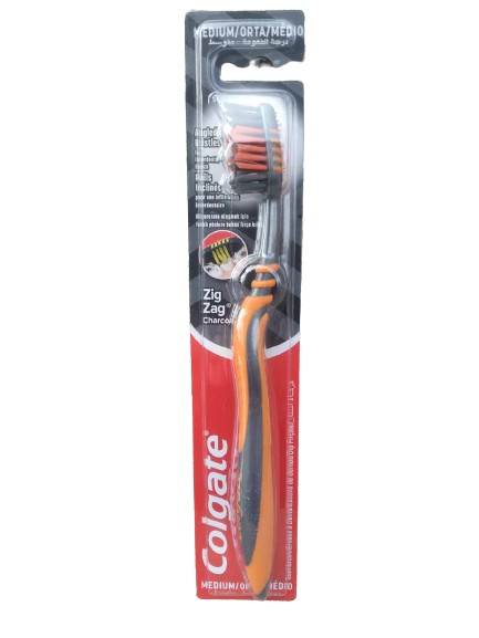 Зубная щетка Colgate Зиг Заг Древесный уголь средней жесткости от ...