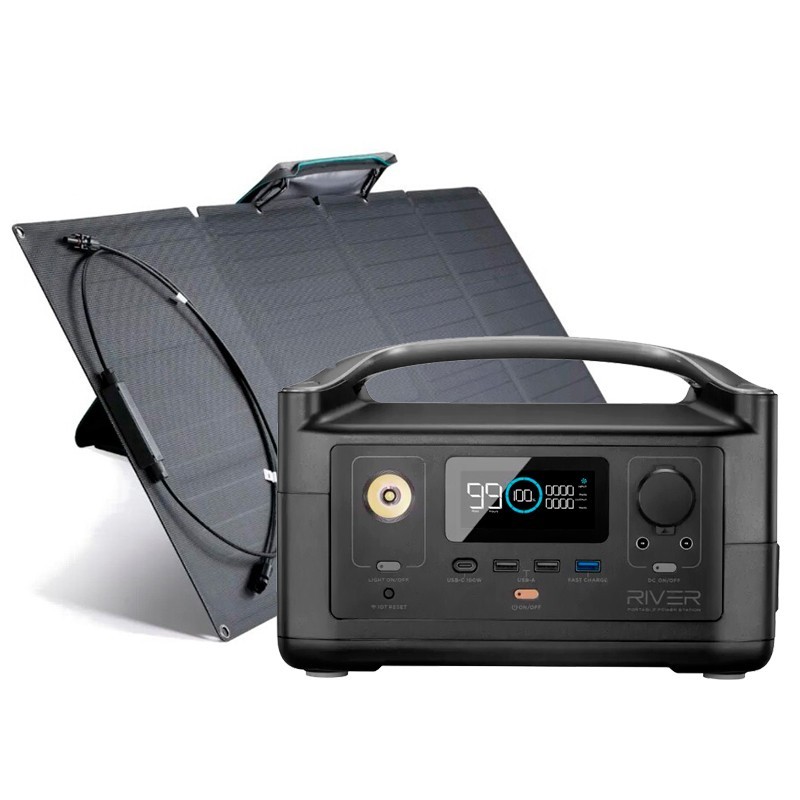 Солнечный генератор EcoFlow 600 Вт (River + SP 110W) – фото, отзывы ...