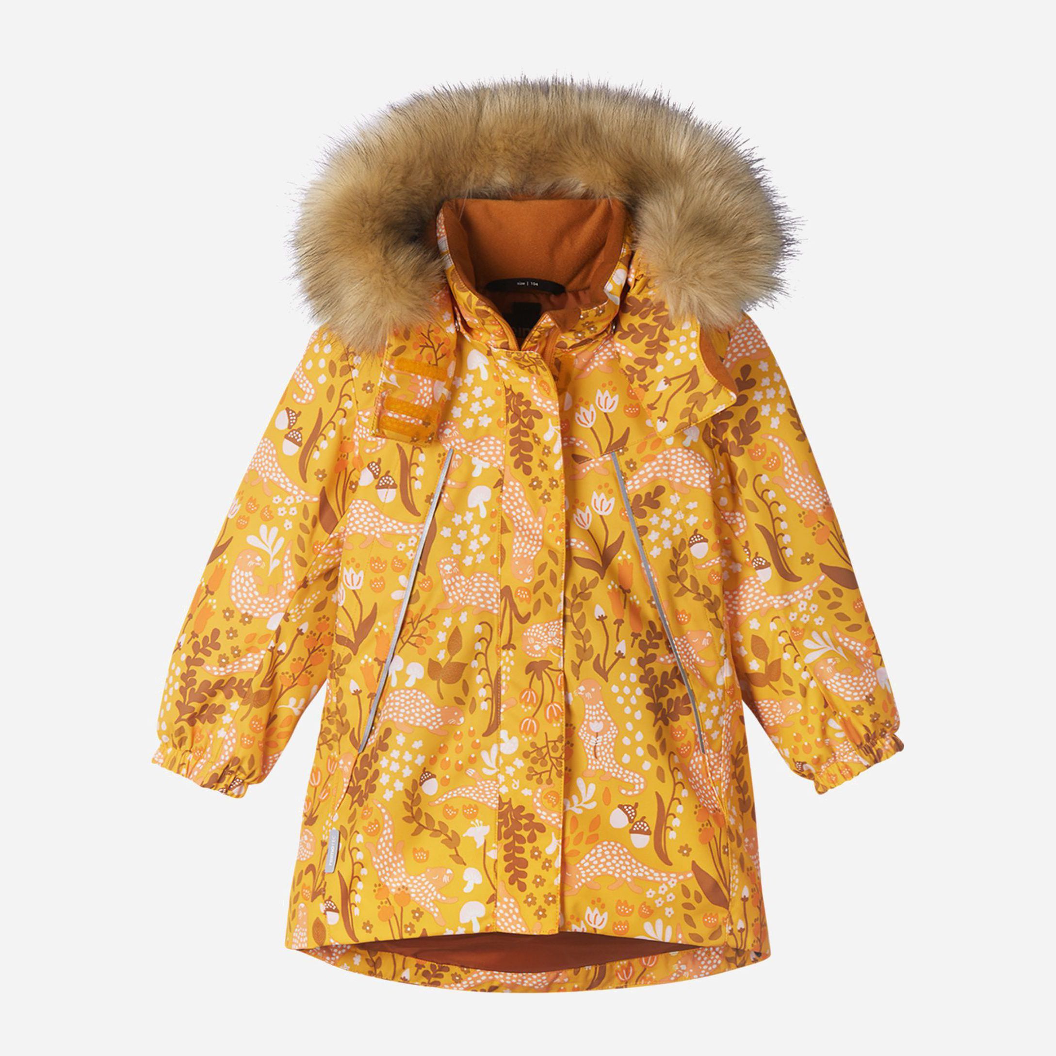 Акція на Дитяча зимова термо куртка для дівчинки Reima Muhvi 521642-2406 98 см від Rozetka
