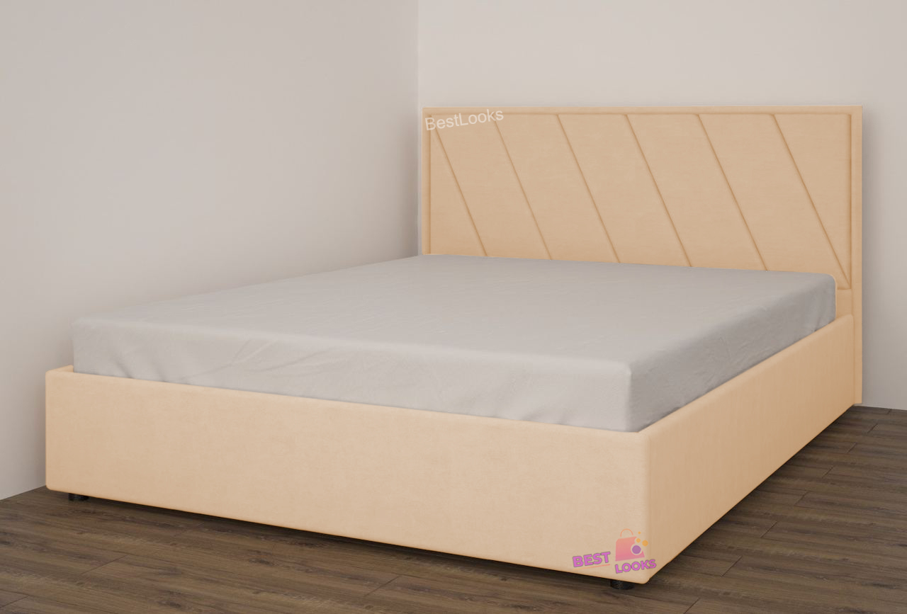 Кровать полуторная 140x200 Клио-2 Mebel-Day Жаккард Золотой Саванна ...