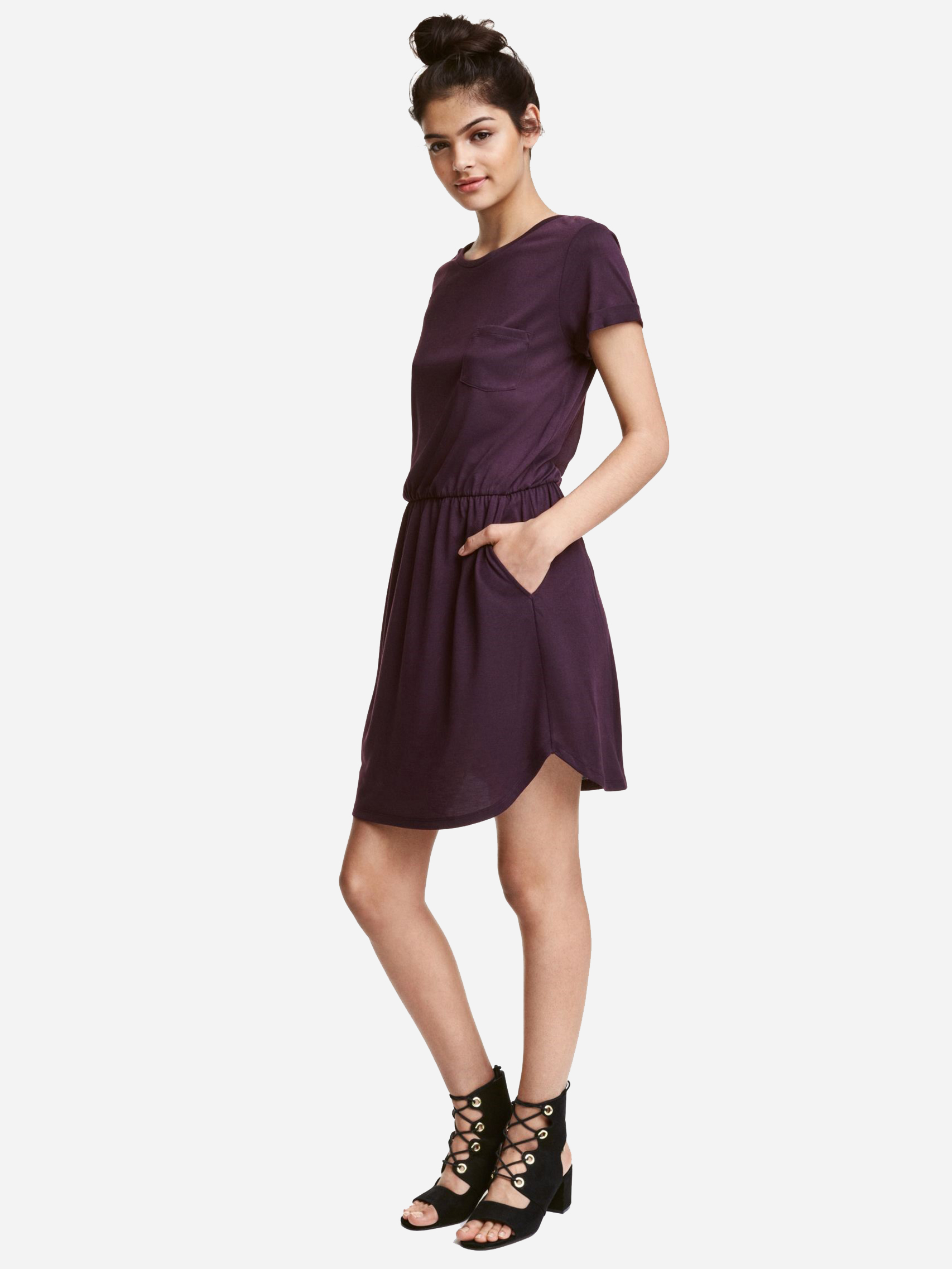 

Платье H&M Divided 03865063 S Темно-фиолетовое
