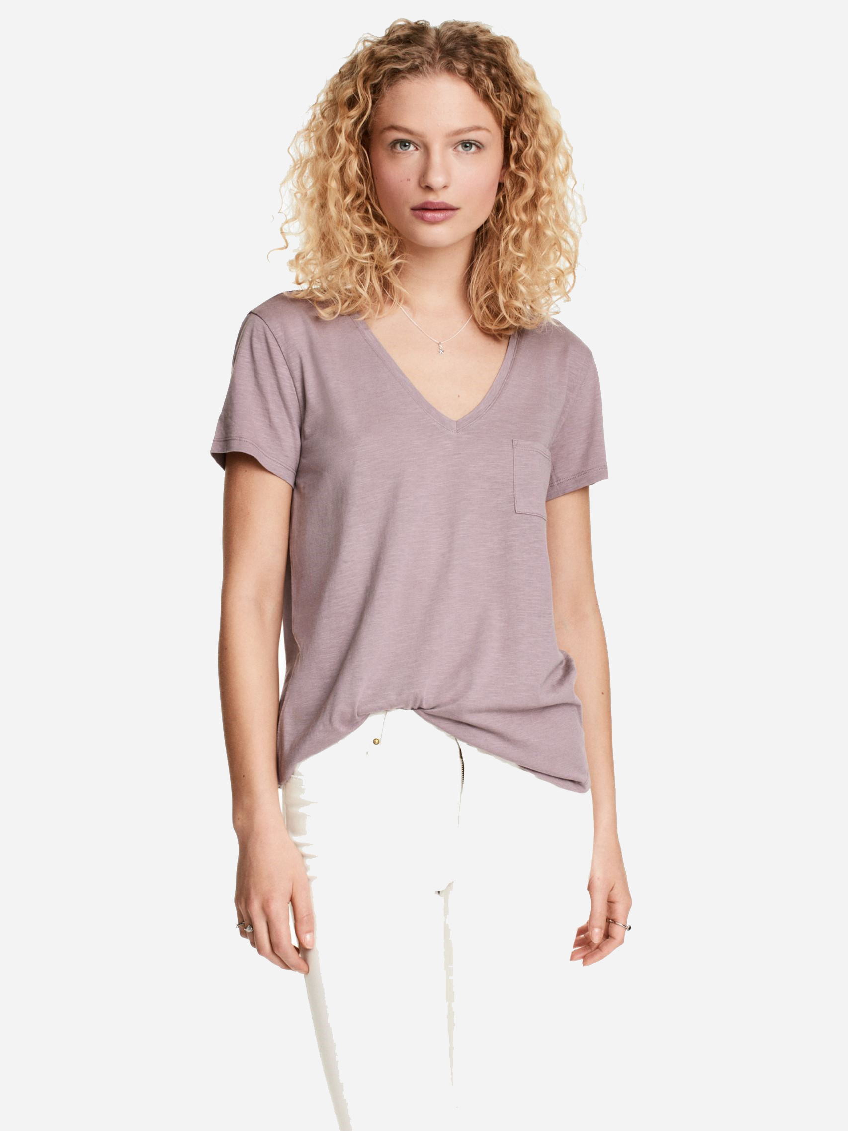 

Футболка H&M 04937405 S Серая с лиловым (GT02000000003066_GT02000000003319)