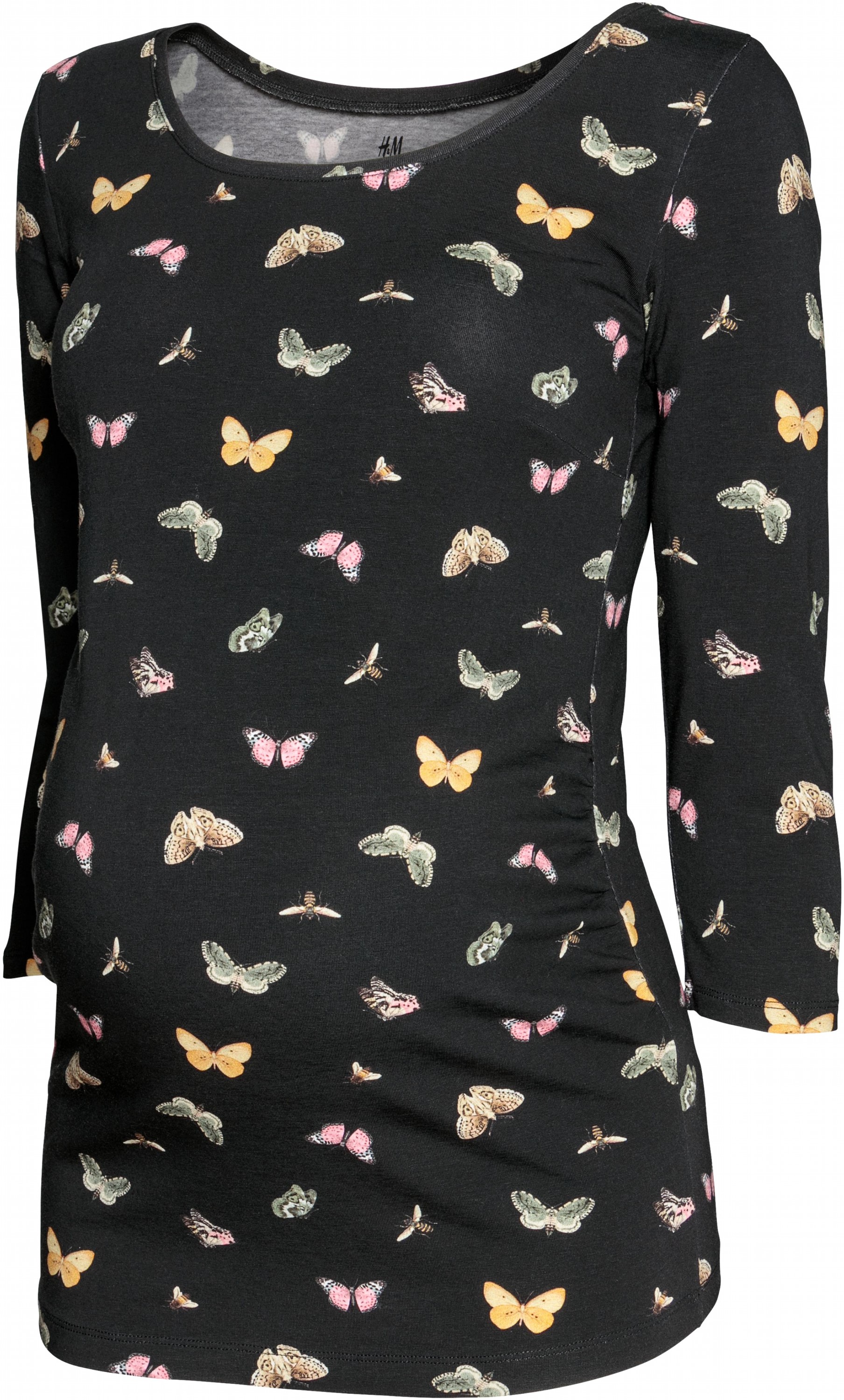 

Лонгслив H&M Мама 03980746 S Черный