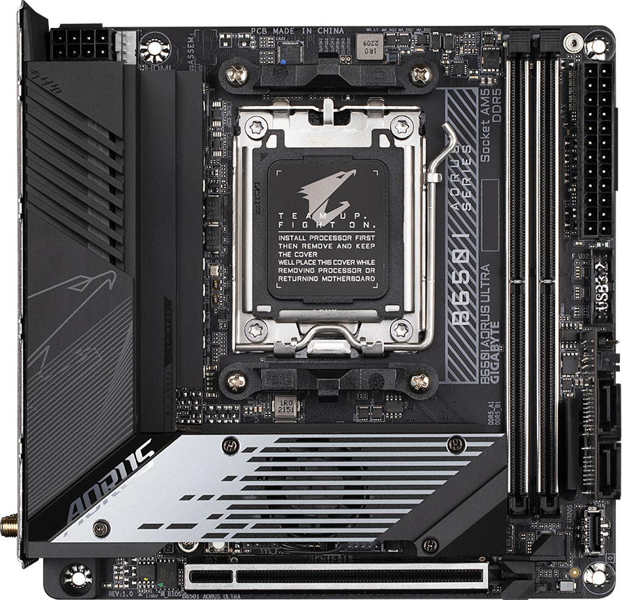 Материнская плата Gigabyte B650I Aorus Ultra (sAM5, AMD B650, PCI-Ex16 ...