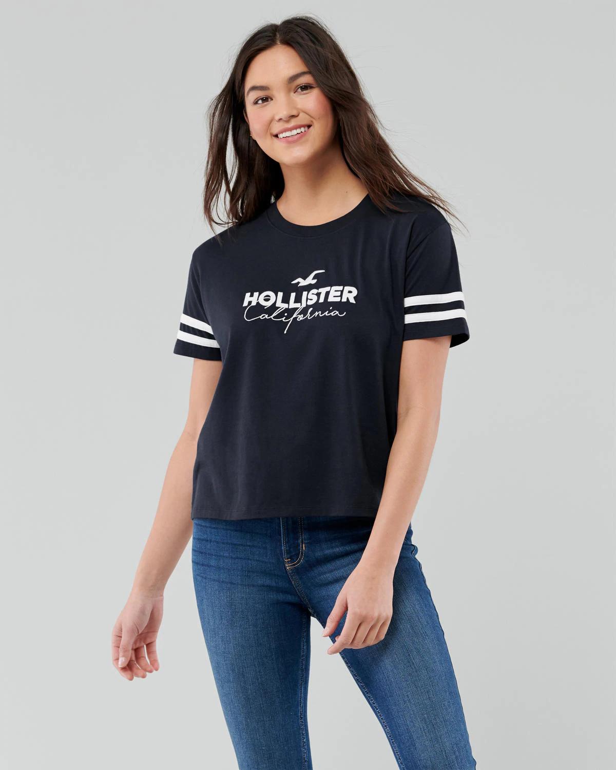 

Футболка Hollister HC7630W  Темно-синий, Футболка Hollister HC7630W XS Темно-синий
