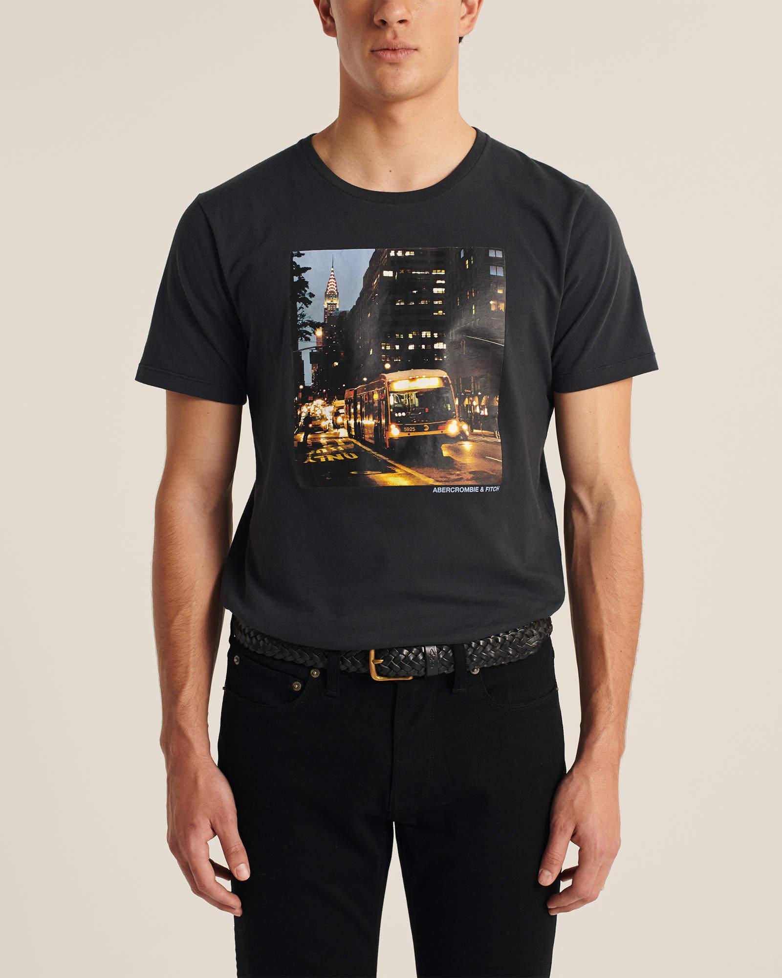 

Черная футболка - мужская футболка Abercrombie & Fitch AF7595M  Черный, Черная футболка - мужская футболка Abercrombie & Fitch AF7595M S Черный