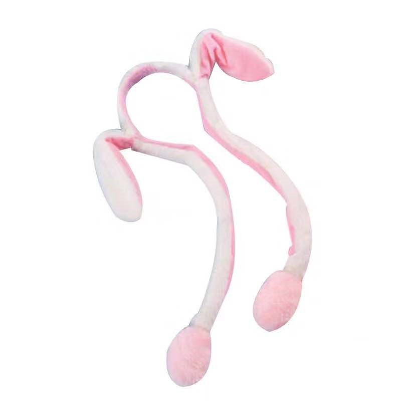 

Обруч с поднимающимися ушками MyToys белый с розовым (LT)