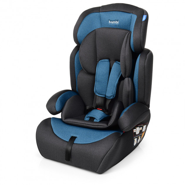 

Детское универсальное автокресло с бустером Bambi Navy Gray (9-36 кг) Синий