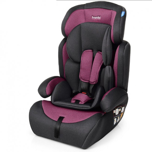 

Детское универсальное автокресло с бустером Bambi Pink Gray (9-36 кг) Серый с розовым