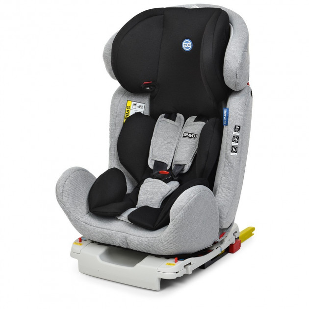 

Детское универсальное автокресло El Camino BRAVO ISOFIX Gray Black (0-36 кг) Серо-черный
