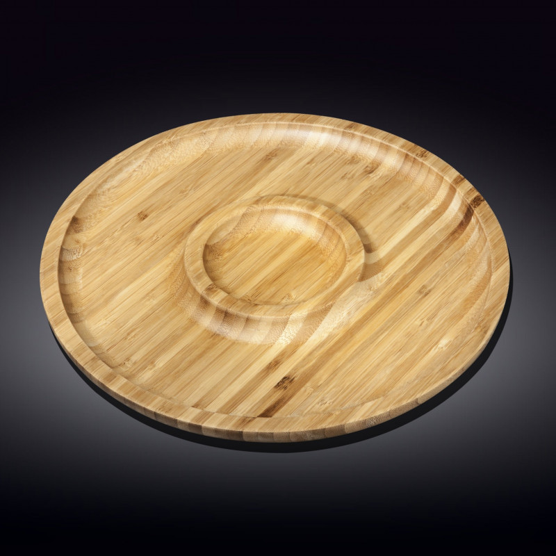 

Блюдо круглое Bamboo 35,5 см 2-х секционное Wilmax WL-771049