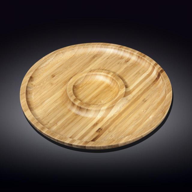 

Блюдо круглое Bamboo 30,5 см 2-х секционное Wilmax WL-771048