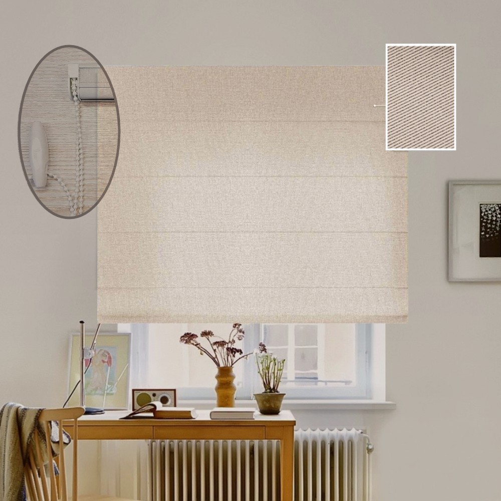 

Римская штора система Lux Coullise InHt Блэкаут Perfect 03 Бежевый 170х160 см