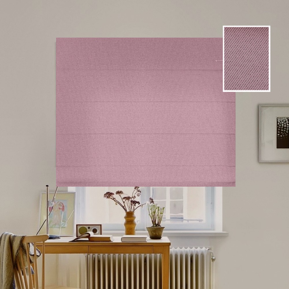 

Римская штора система Classic InHt Блэкаут Perfect 12 Пудра 160х160 см