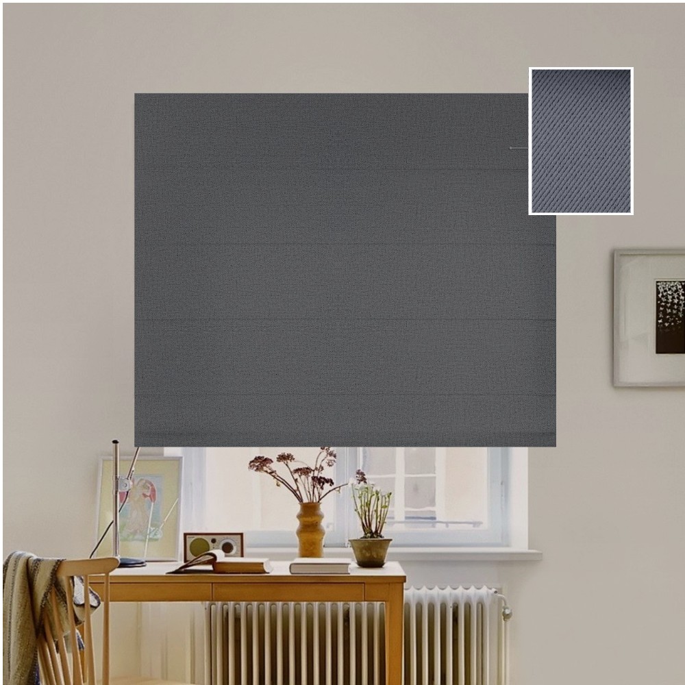 

Римская штора система Classic InHt Блэкаут Perfect 12488 Графитовый 130х160 см