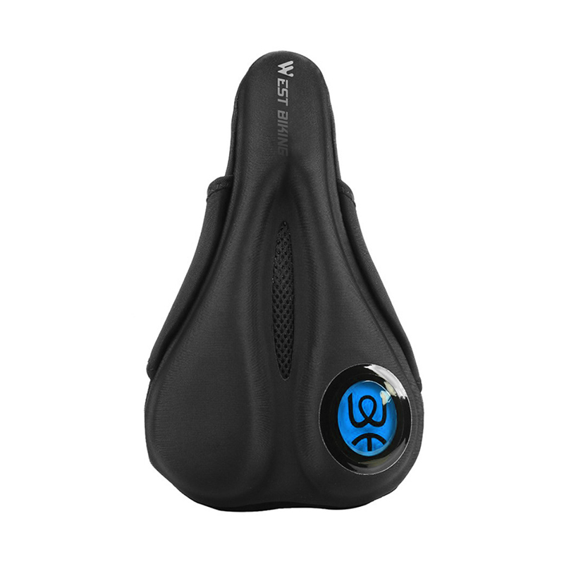 

Чехол на седло West Biking 0801088 Black + Blue накладка с гелем