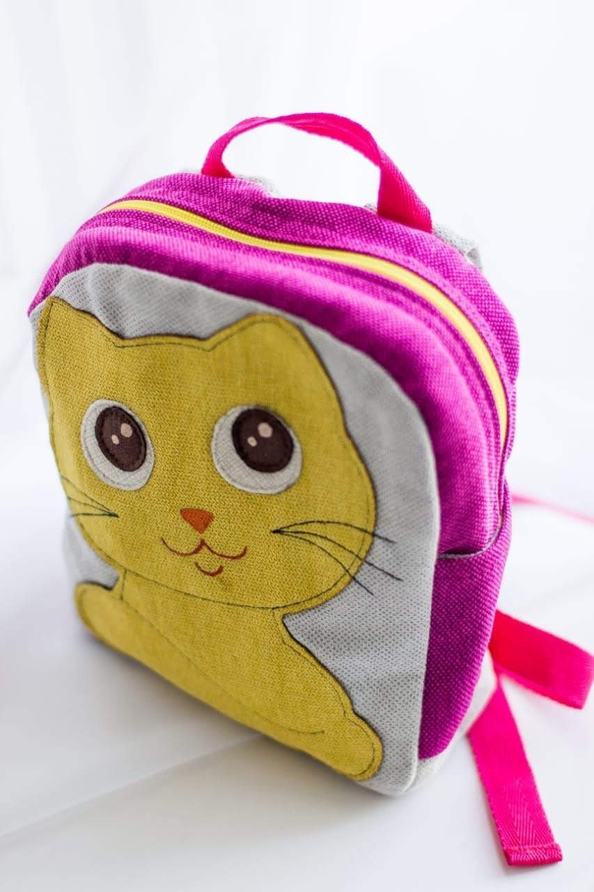 

Рюкзак детский Cute Cat дошкольный Веселые зверушки Котенок Кузя S Розовый