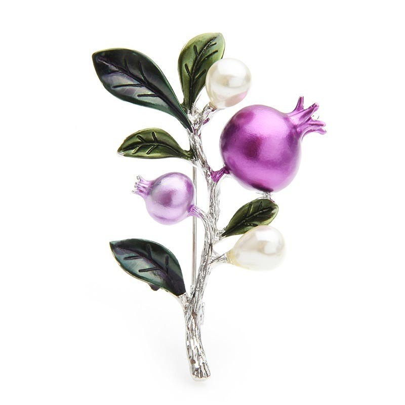 

Брошь ветка Граната 8044