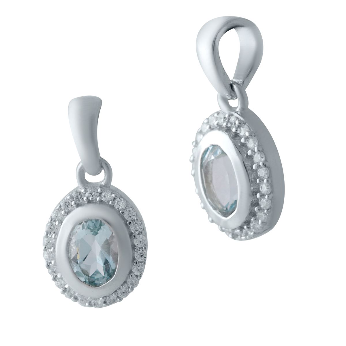 

Серебряная подвеска SilverLine с топазом
