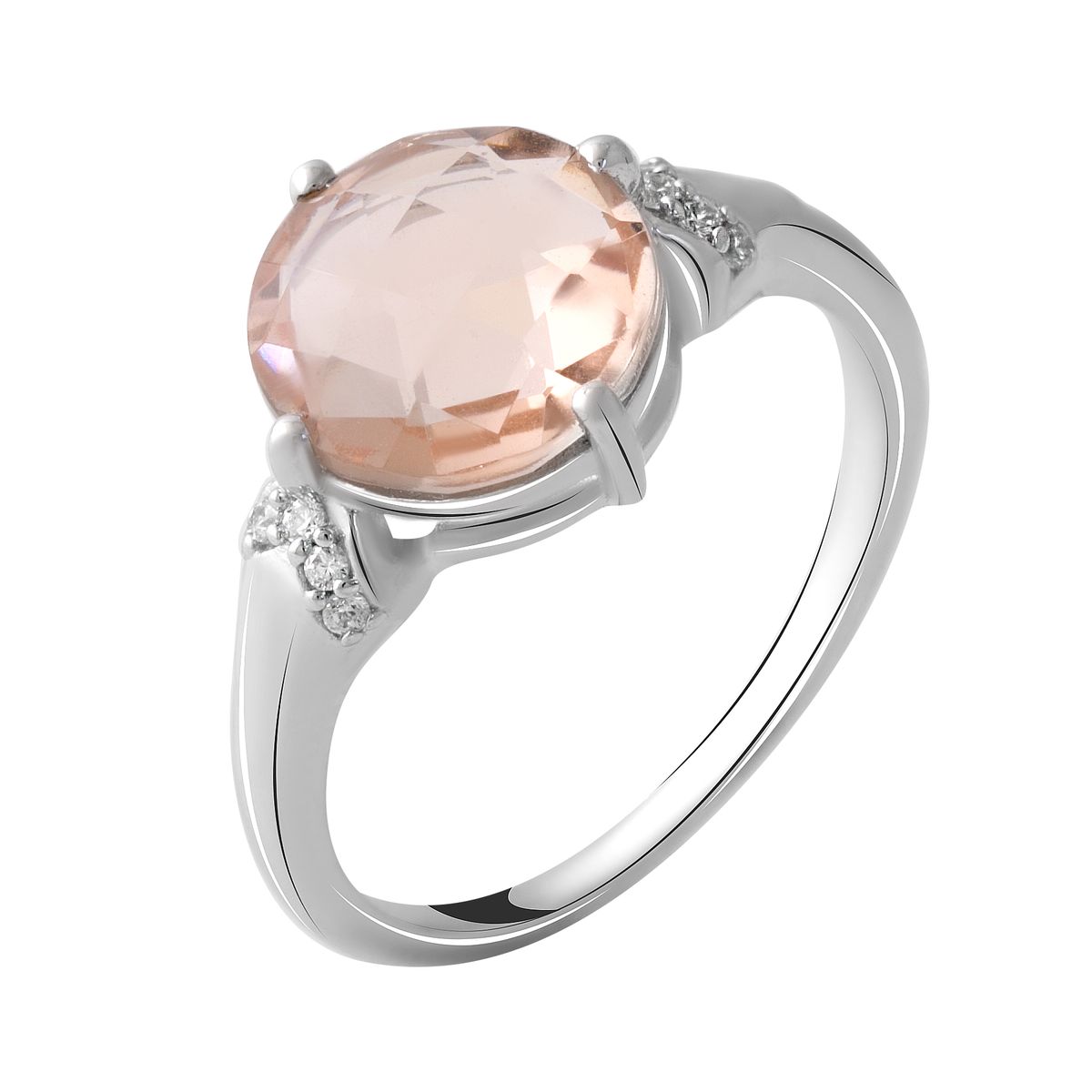 

Серебряное кольцо SilverLine с морганитом nano 2.9ct 18 размер