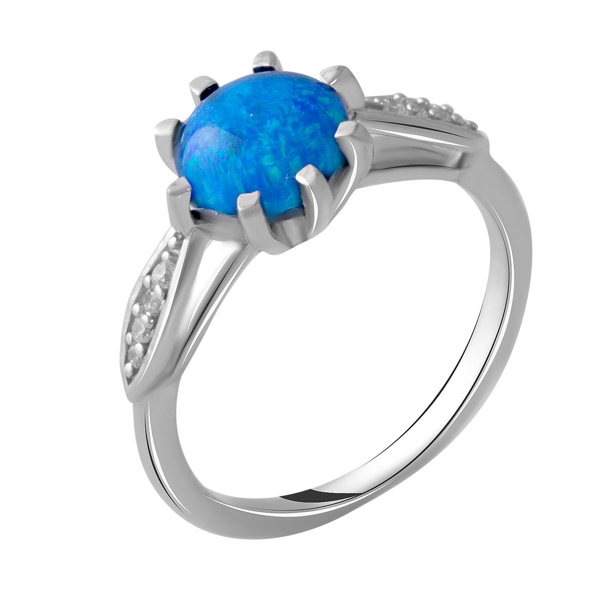 

Серебряное кольцо SilverLine с опалом 1.009ct 17 размер