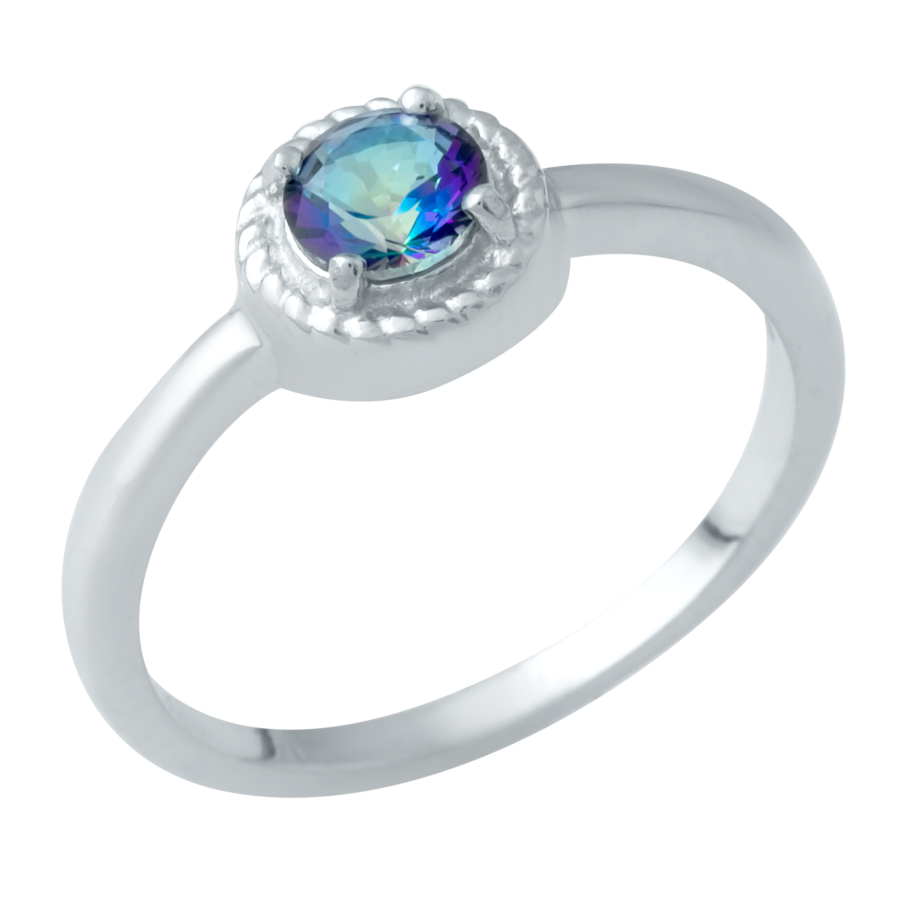 

Серебряное кольцо SilverLine с натуральным мистик топазом 17.5 размер