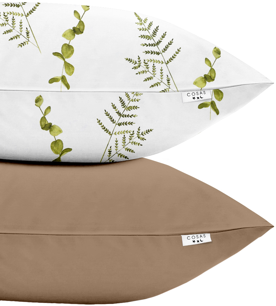 

Набор наволочек Cosas FoliageGreen Brown 50х70 2 шт (SetPillow_FoliageGreen_Brown_50х70)