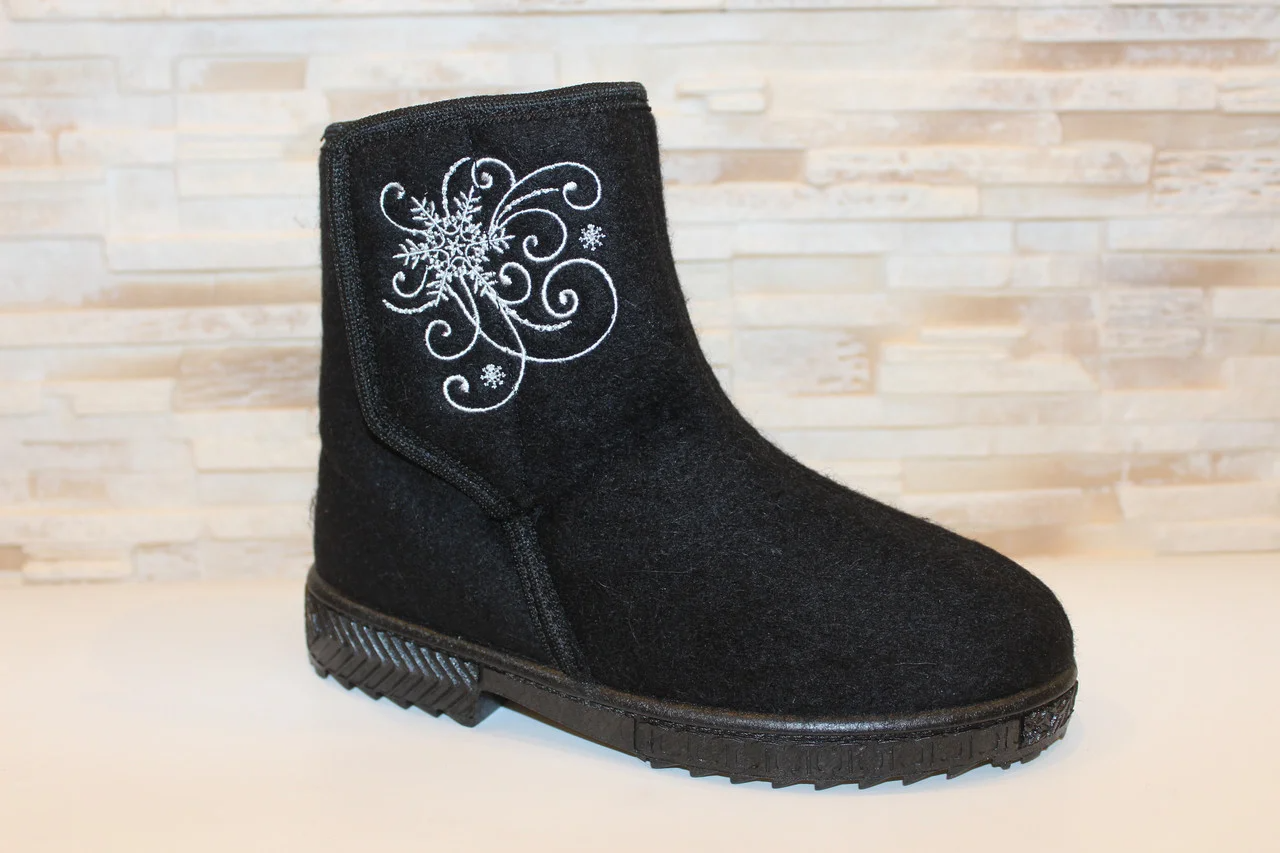 Женские короткие сапоги No Brand С147 зимние черные 39 24.5 см от ...
