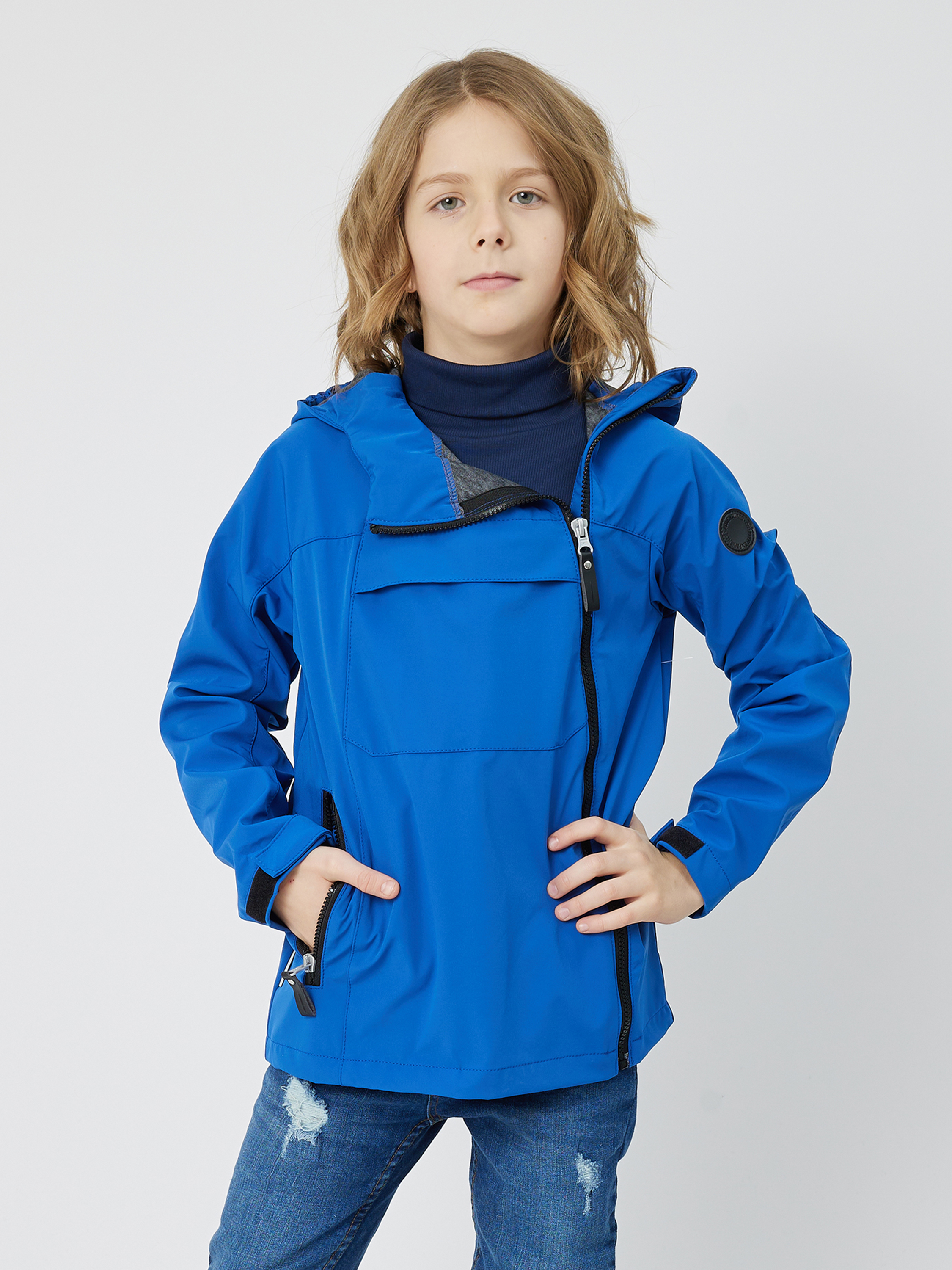 Акция на Дитяча демісезонна куртка-парка для хлопчика Lenne Softshell Jesper 22232-679 128 см от Rozetka