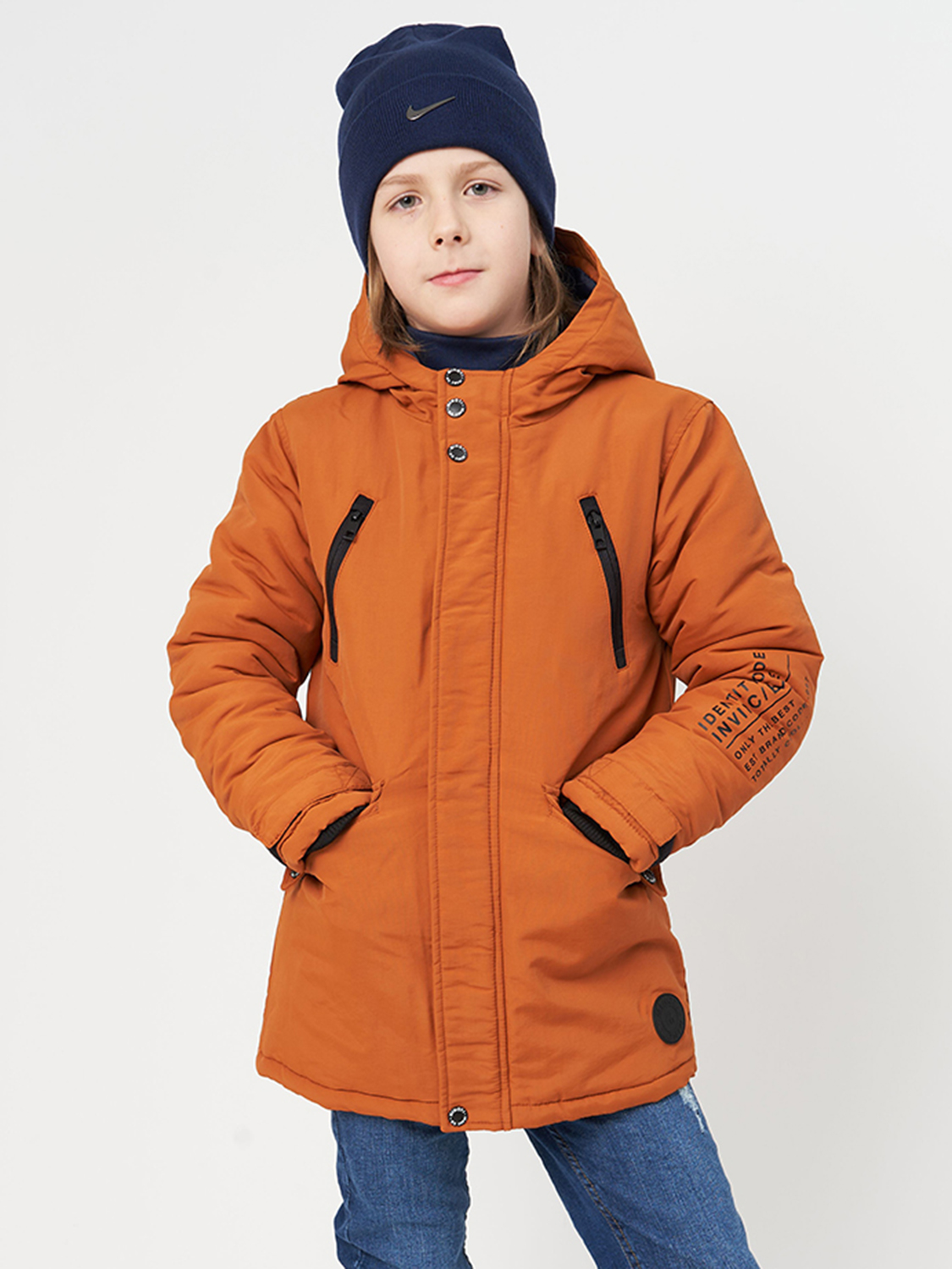 Акция на Дитяча демісезонна куртка для хлопчика Minoti Doors 3 37112JNR 98-104 см Помаранчева от Rozetka