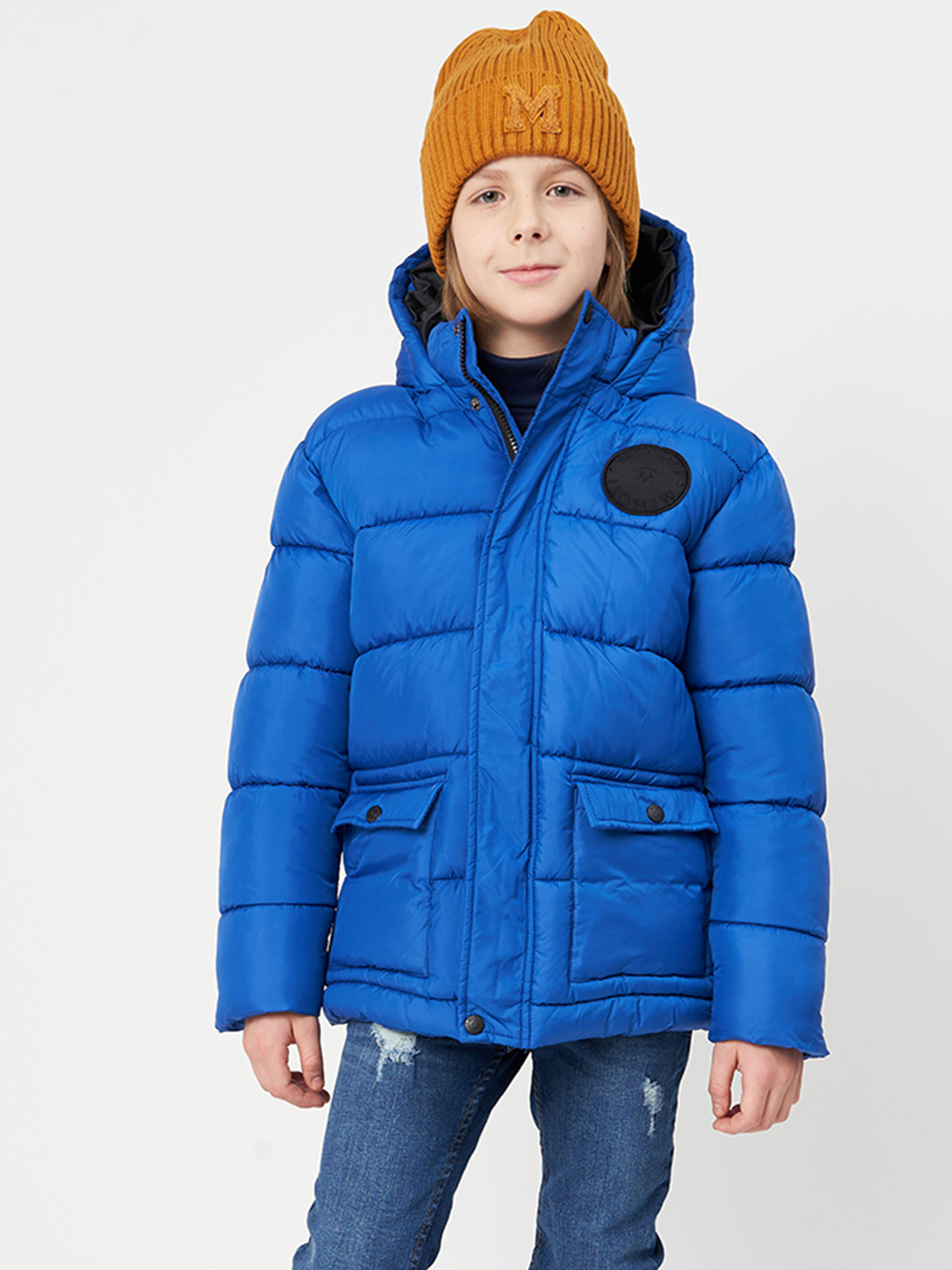 Акция на Підліткова зимова довга куртка для хлопчика Minoti 11COAT 8 37371TEN 134-140 см Синя от Rozetka