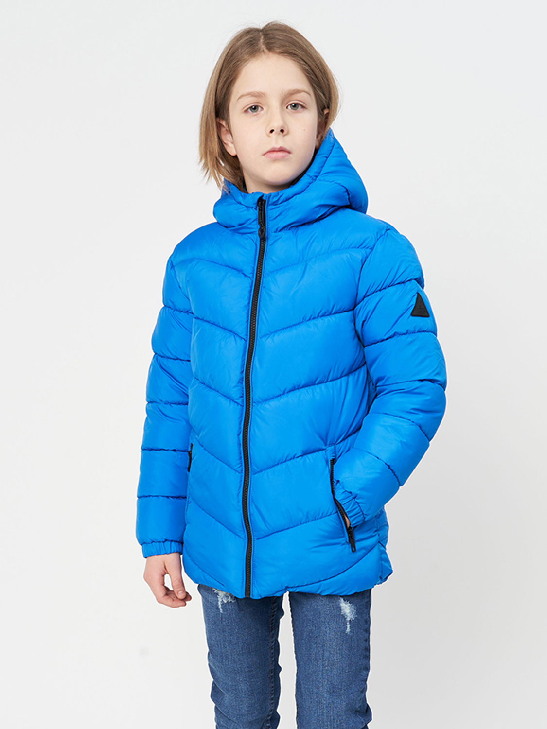 Акция на Дитяча демісезонна куртка для хлопчика Minoti 11COAT 14 37377JNR 98-104 см Синя от Rozetka