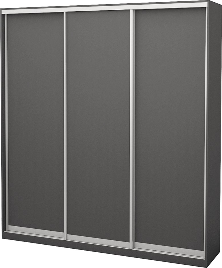

Шкаф-купе трехдверный Roko 209.2х45х242 см ДСП Серый