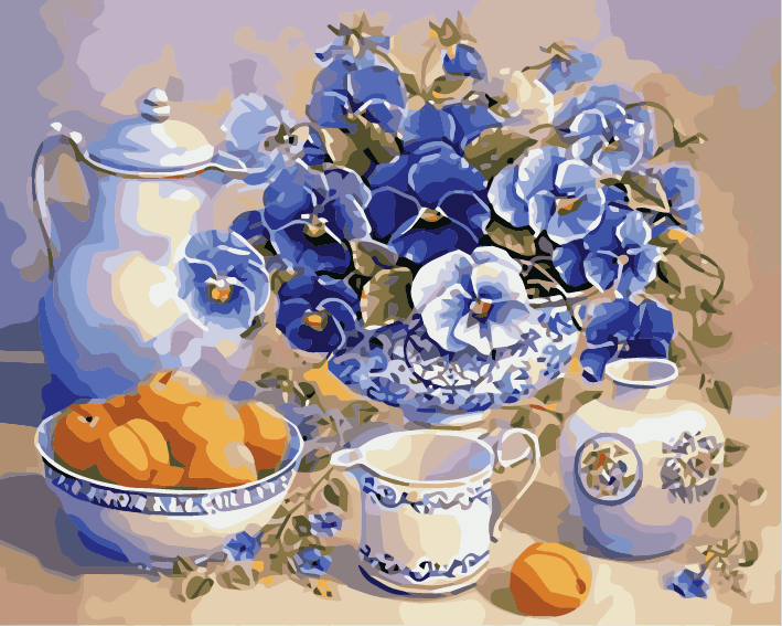 

Картина по номерам AS0018 Літній сніданок, 40x50 см., ArtStory