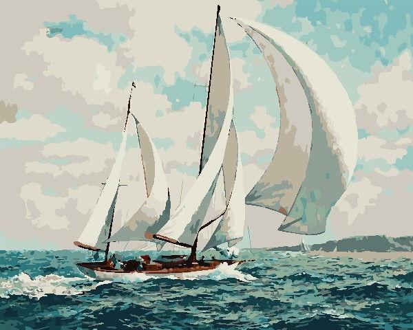 

Картина по номерам AS0712 По морських просторах, 40x50 см., ArtStory