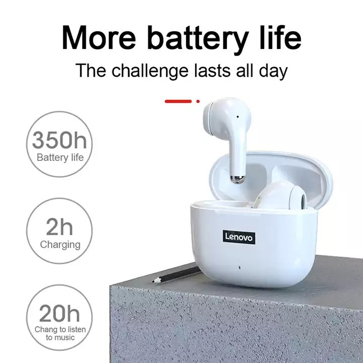 Беспроводные наушники Lenovo ThinkPlus LivePods LP40 Белые Bluetooth 5. ...