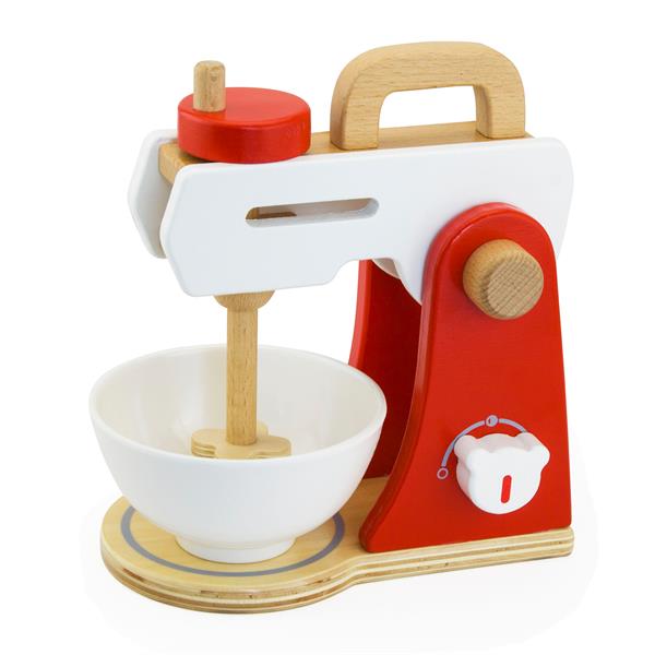 

Игрушка для детской кухни Viga Toys Кухонный миксер дерево красный, белый AFK 50235