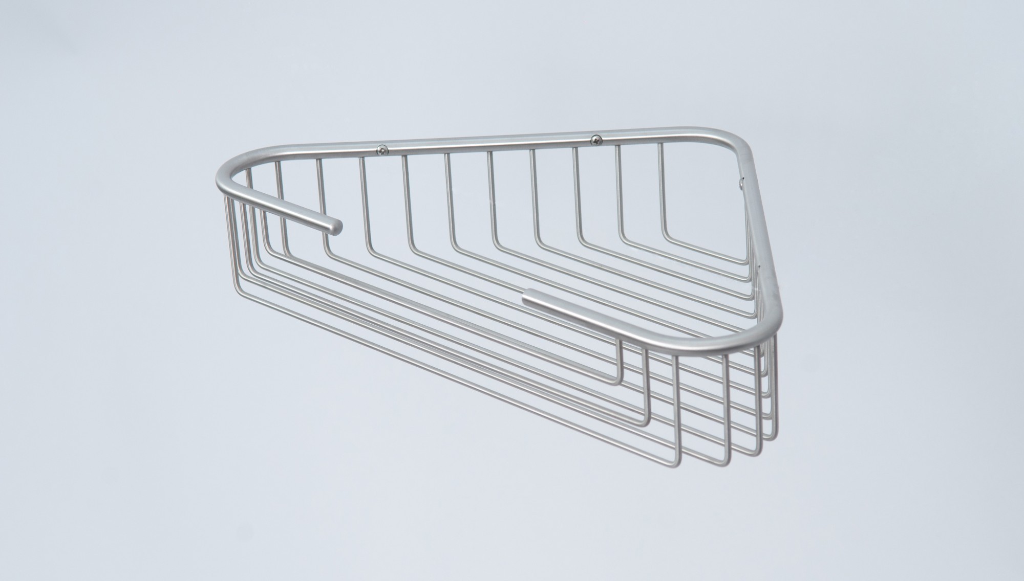 

Полка-решётка угловая одинарная STEEL HAMMER серый сатин 260x260 BR-301S