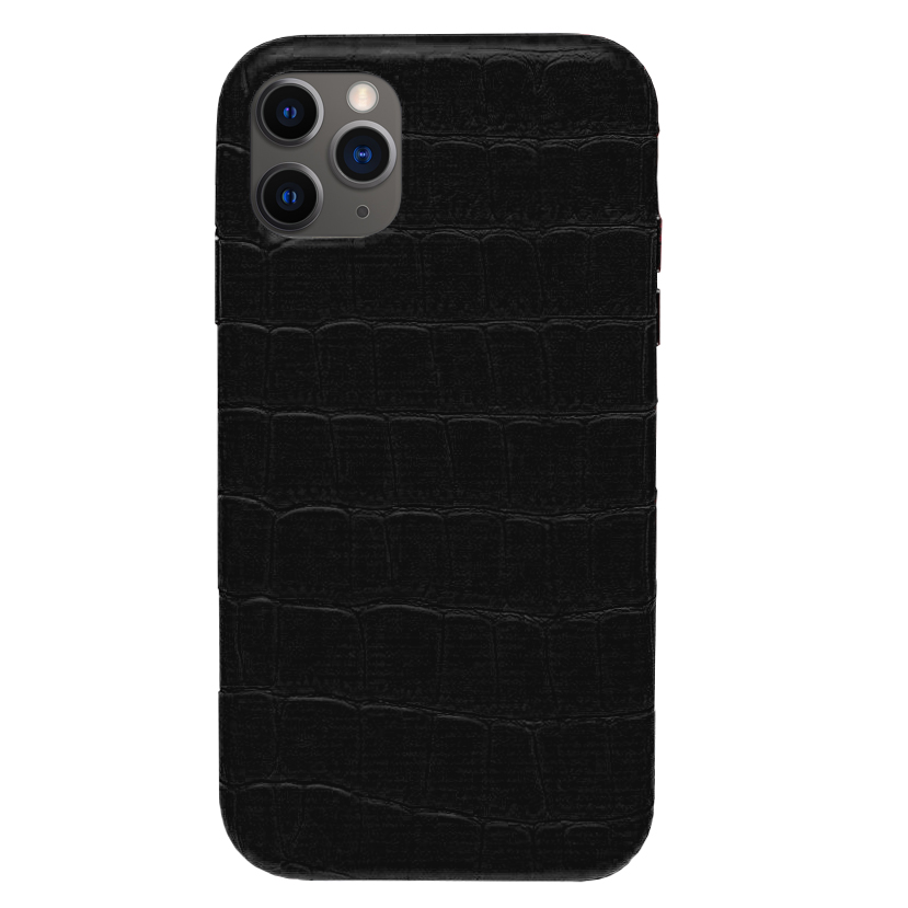 

Панель Wemacy Leather Crocodile Case для iPhone 11 Pro Black (CC-0021)