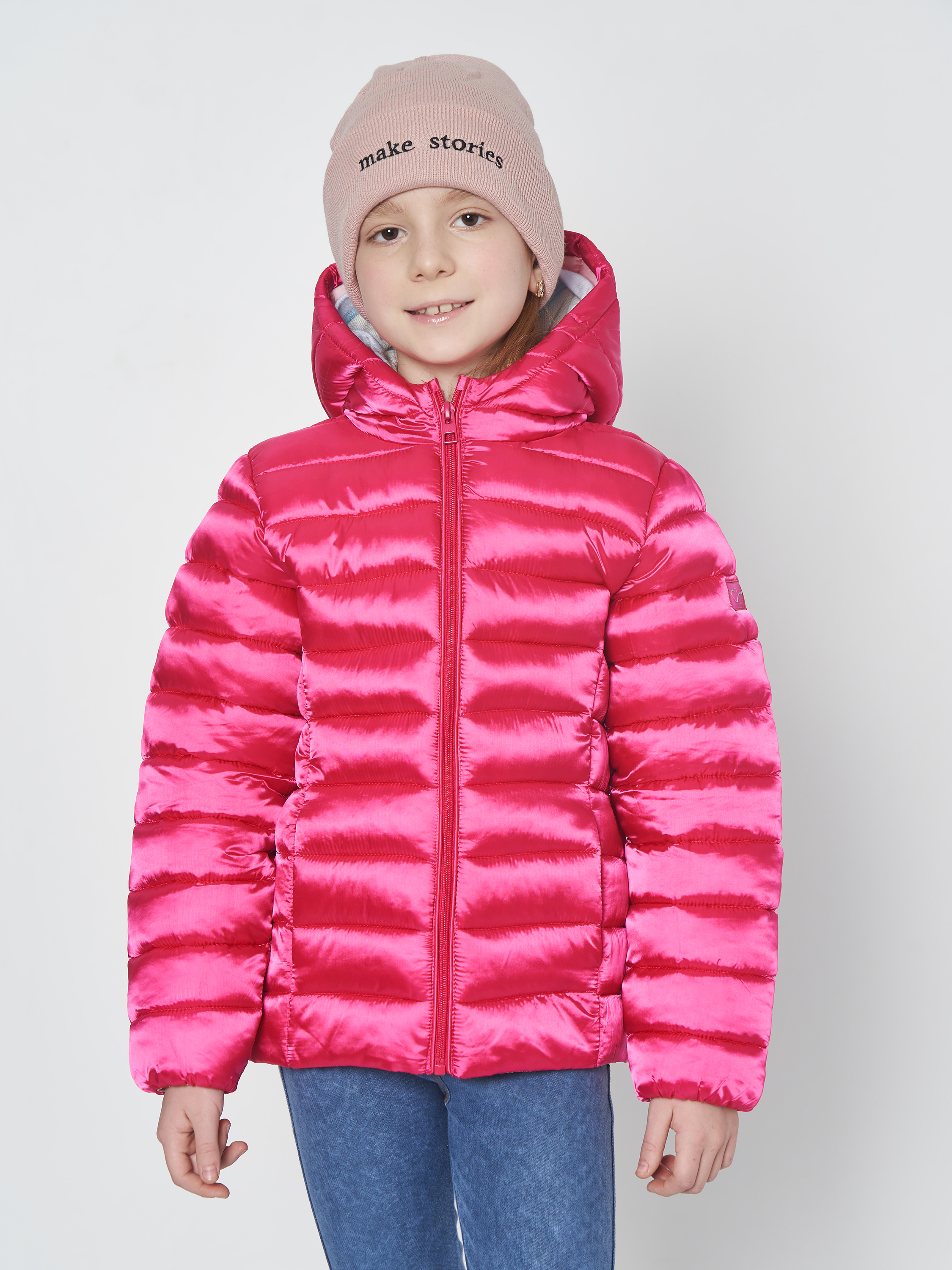 Акція на Дитяча демісезонна куртка для дівчинки Minoti 12COAT 7 37625TEN 128-134 см Малинова від Rozetka