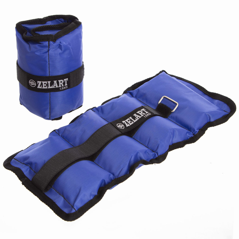 

Утяжелители-манжеты для рук и ног Zelart FI-1967-3-BL (2 x 1,5кг)