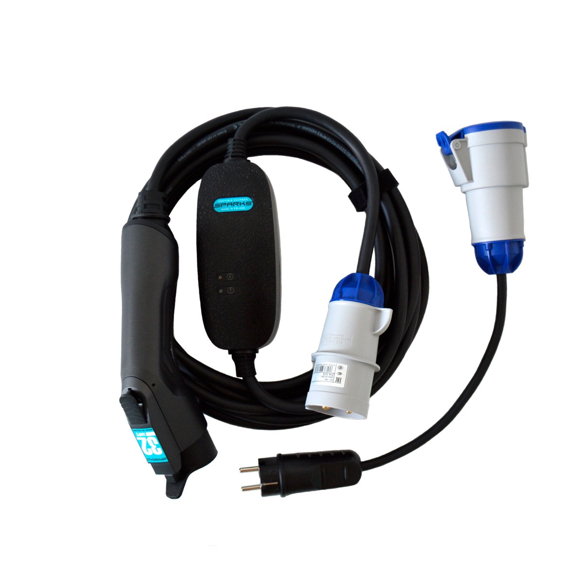 

Зарядная станция Sparks Portable Charger 32A Type 1 (J1772)