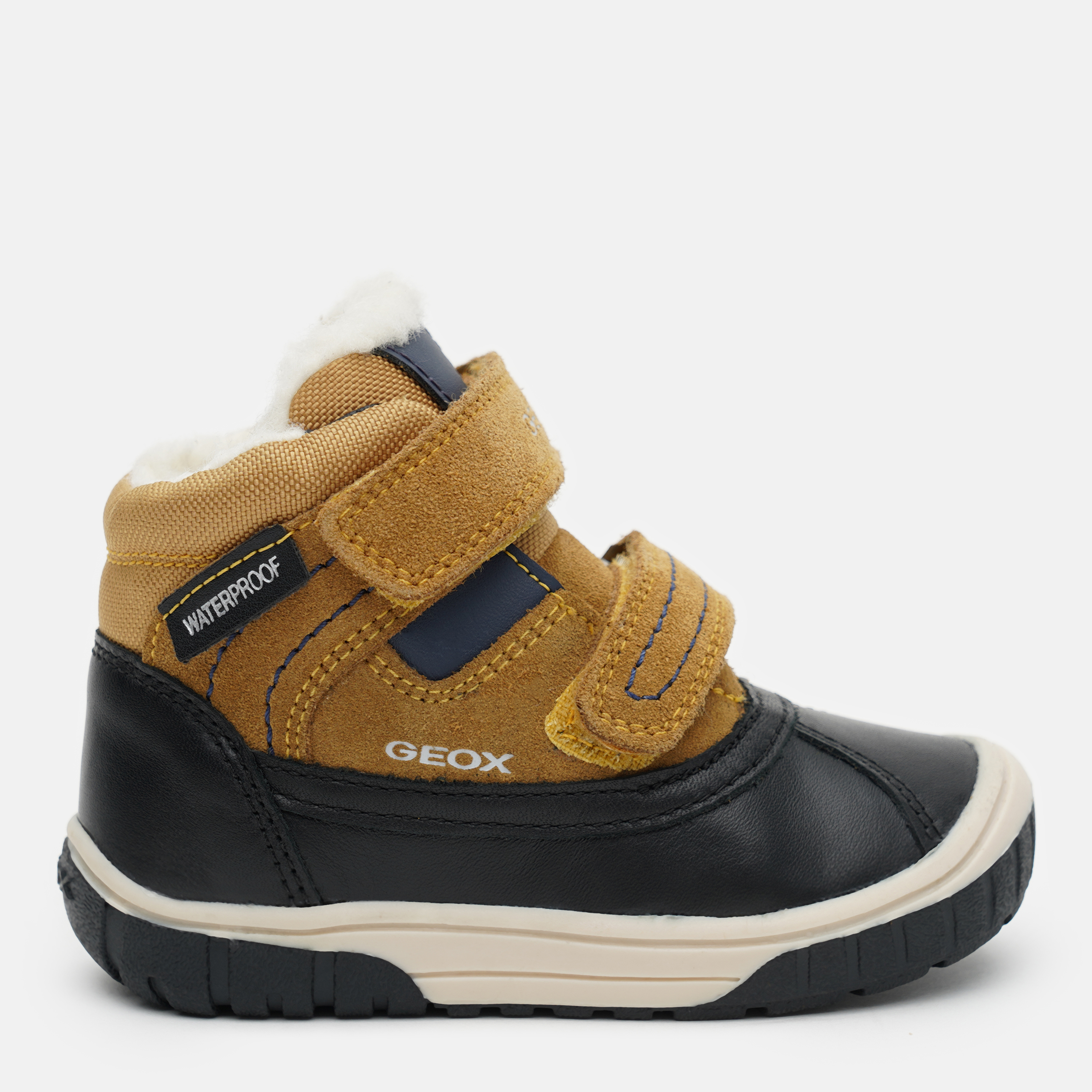Акція на Дитячі демисезонні черевики для хлопчика Geox XK7540-12 23 Жовті від Rozetka