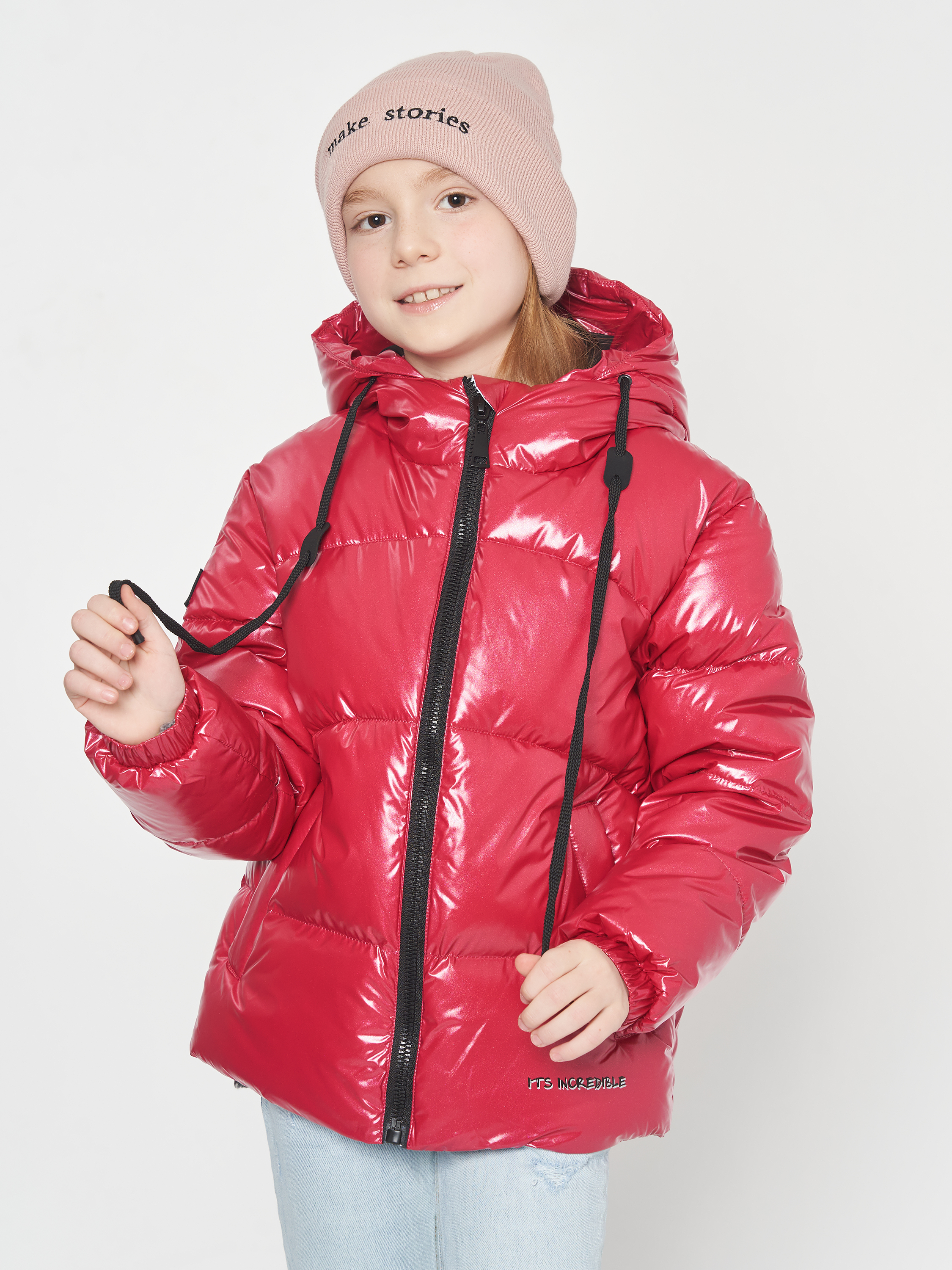 Акція на Дитяча зимова куртка для дівчинки Evolution 11-ВД-22 110 см Малинова від Rozetka