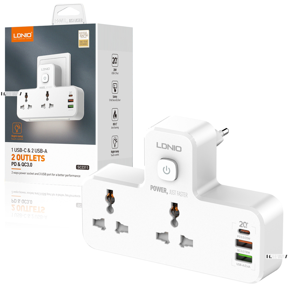 Мережевий трійник для розетки usb електричний з вимикачем плоский з usb ...