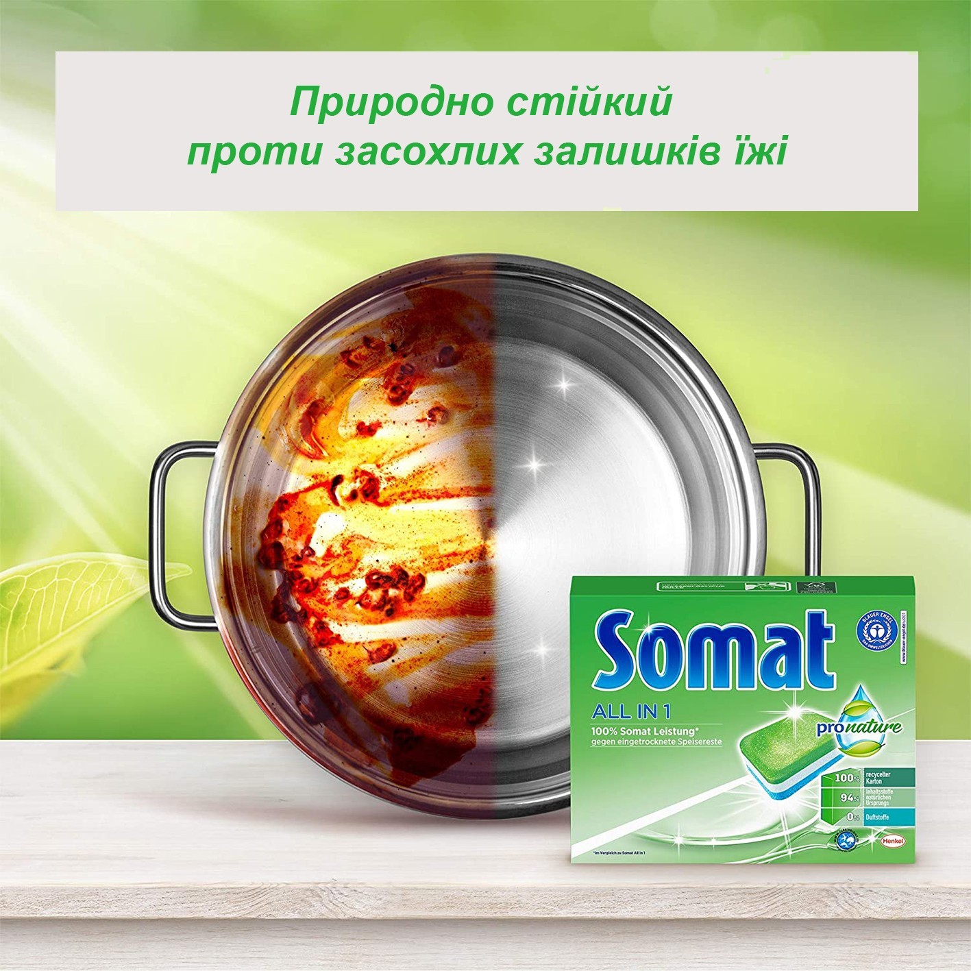 Таблетки для посудомиечной машины Somat эко-капсулы Somat All in 1 Pro  Nature 54 шт Somat-CAPS-54 – фото, отзывы, характеристики в  интернет-магазине ROZETKA от продавца: ASAP | Купить в Украине: Киеве,  Харькове, Днепре,