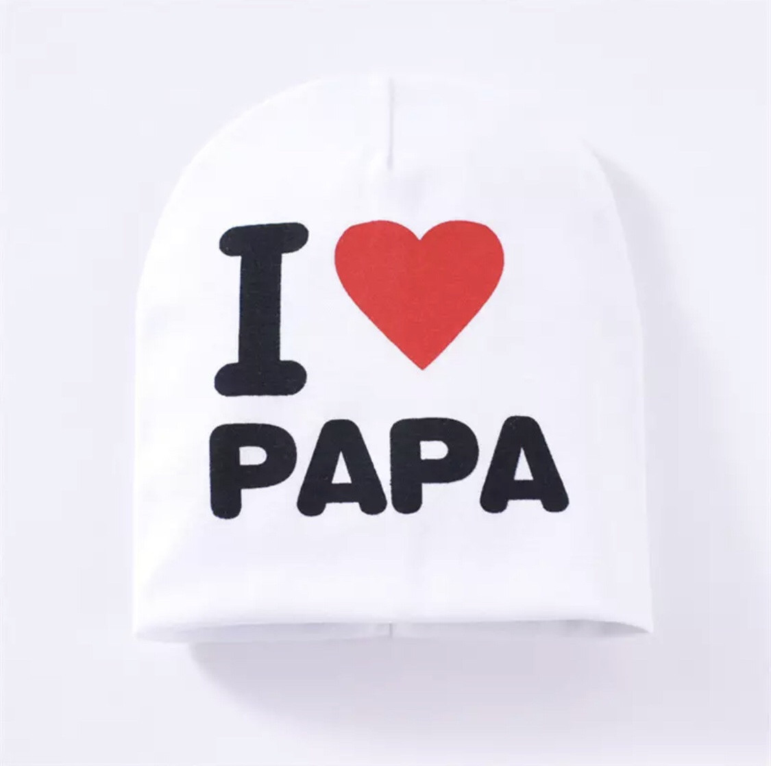 

Шапка I love papa 1-4 года (44-50 см) белая J00234