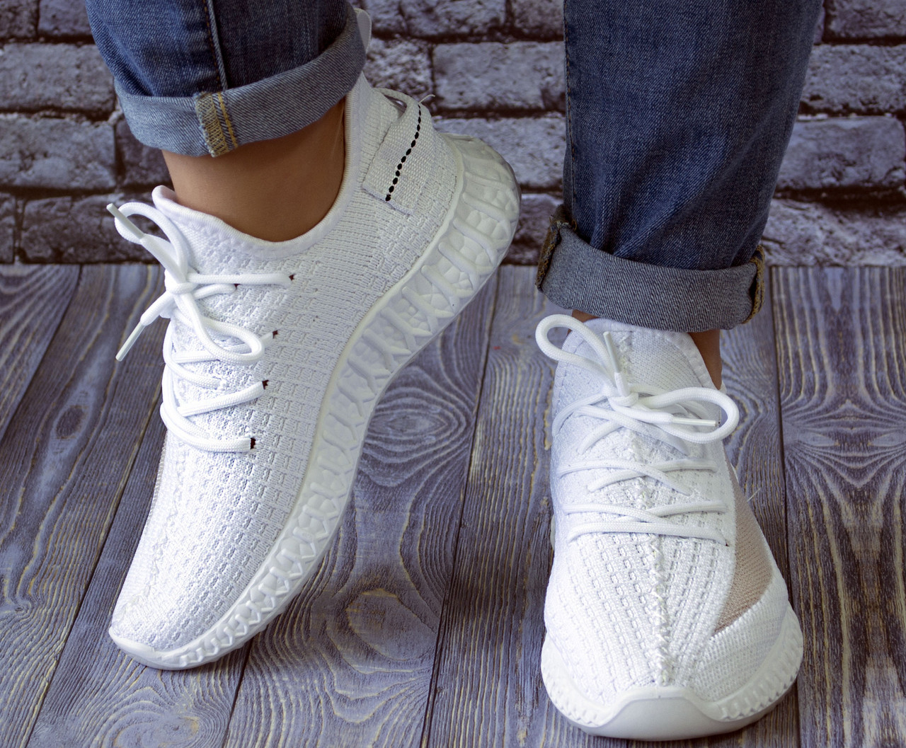 

Женские кроссовки Violeta 20-824 white 39 р (25 см) белые b-309