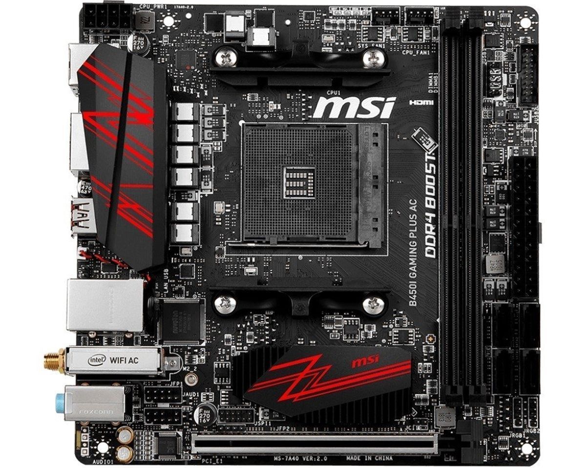 

Материнская плата MSI B450I GAMING PLUS AC